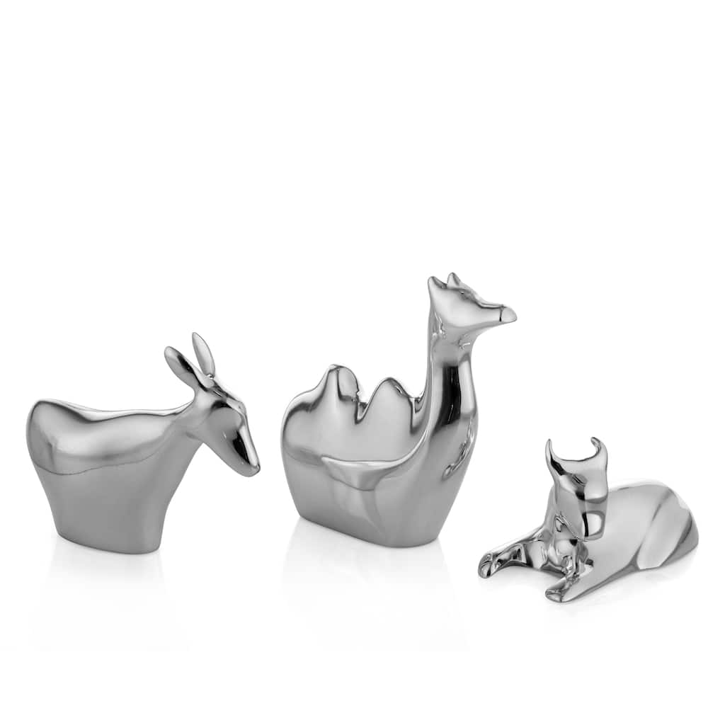 Nambe Metal Mini Nativity 3 Animals