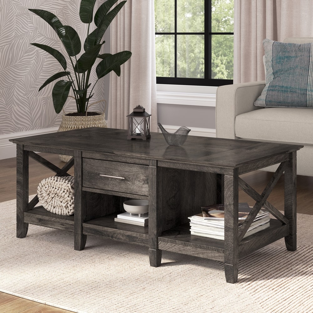 Key West Coffee Table with Storage by Bush Furniture