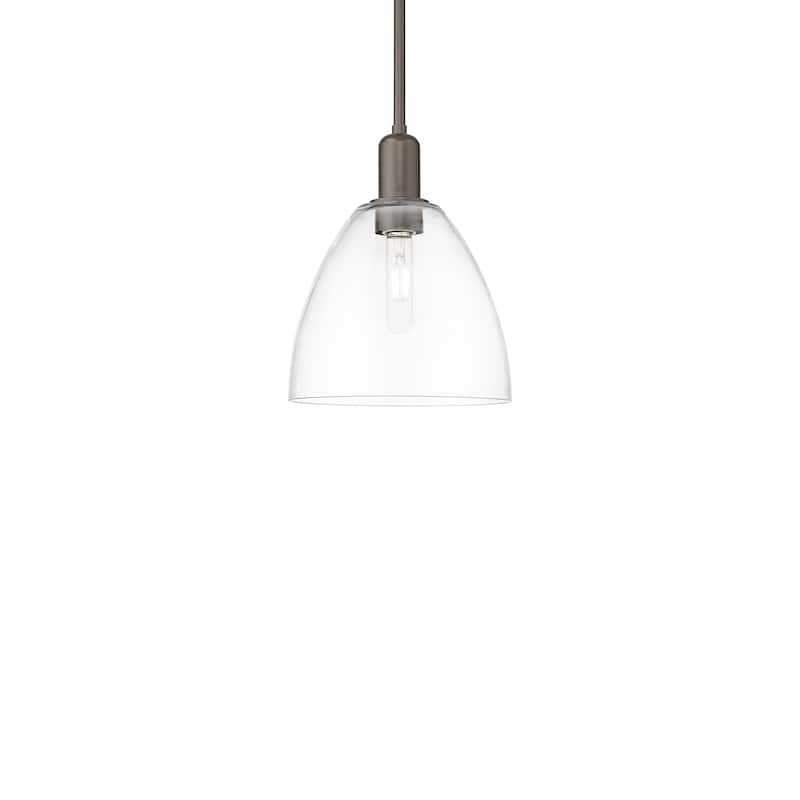 Innovations Lighting 716-1S-13-9 Bristol Pendant Bristol 9" Wide Mini - Oil Rubbed Bronze / Clear