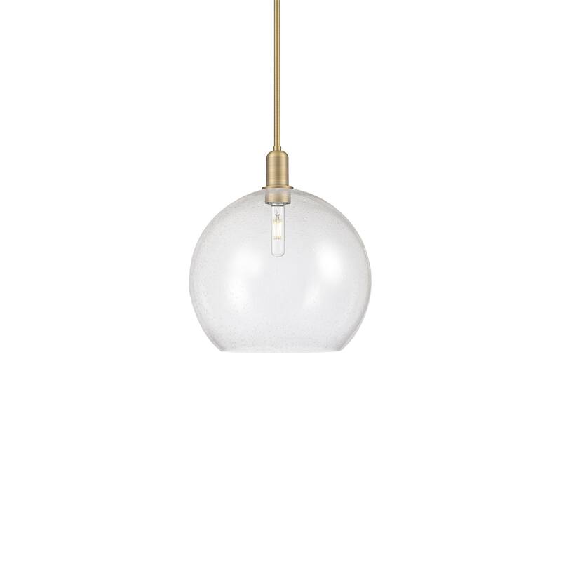 Innovations Lighting 716-1S-18-14 Athens Pendant Athens 14" Wide - Brushed Brass / Seedy