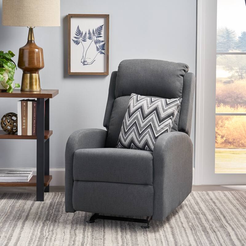25" Wide Manual Rocker Standard Recliner - Dark Gray