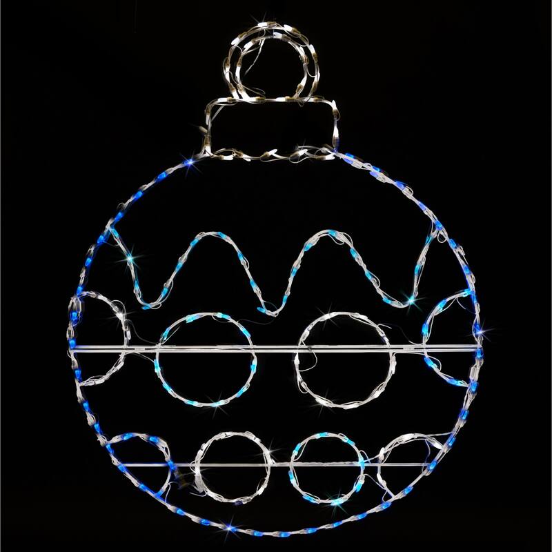 LED Lighted Polka Dotted Ornament Outdoor Christmas Decoration - 48" - Multi