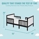 preview thumbnail 2 of 0, Dream On Me Hudson 3 in 1 Convertible Toddler Bed Black & White