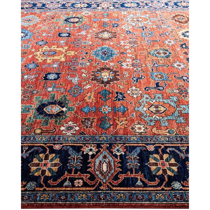 Serapi One-of-a-Kind Hand-Knotted Area Rug - Red, 8' 0" x 9' 10" - 8' 0" x 9' 10"