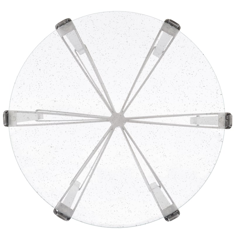 SAFAVIEH Couture Evyanna Round Bubble Glass Table - 16 IN W x 16 IN D x 22 IN H