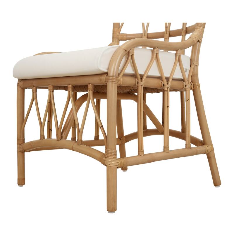 NPD Furniture Ayanna Modern Bohemian Rattan Dining Chair