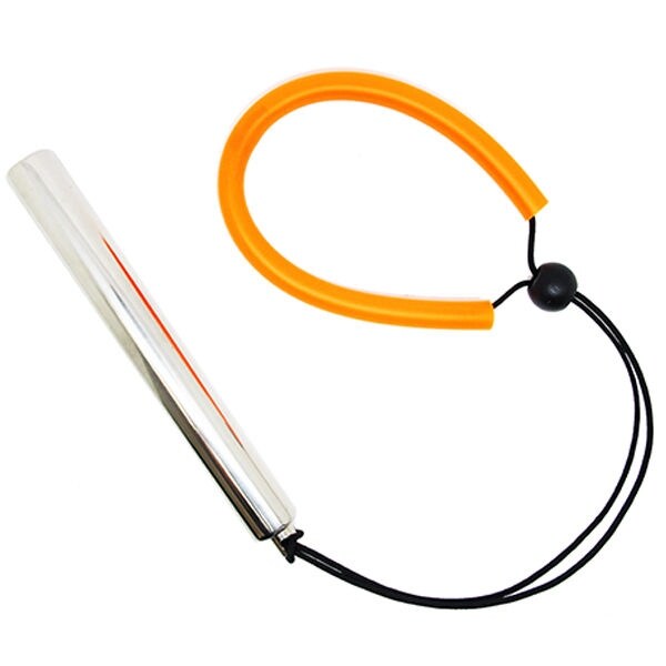 Scuba Dive 6.5" Stainless Steel Tank Rattle Signal Device Stick with Lanyard