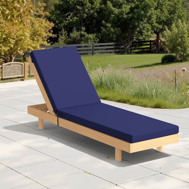 Outdoor Patio Chaise Lounge Cushion with Sunbrella