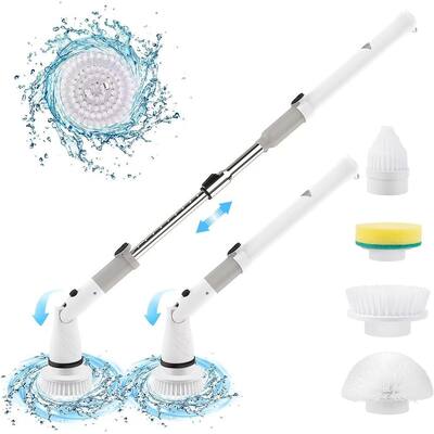 Scrubtastic Cordless Spin Scrubber with 4 Heads