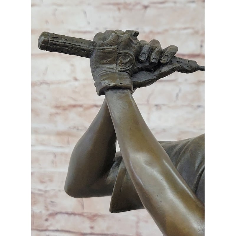 Bronze Golfer Sculpture – Golf Swing Figurine Statue For Home Or Office