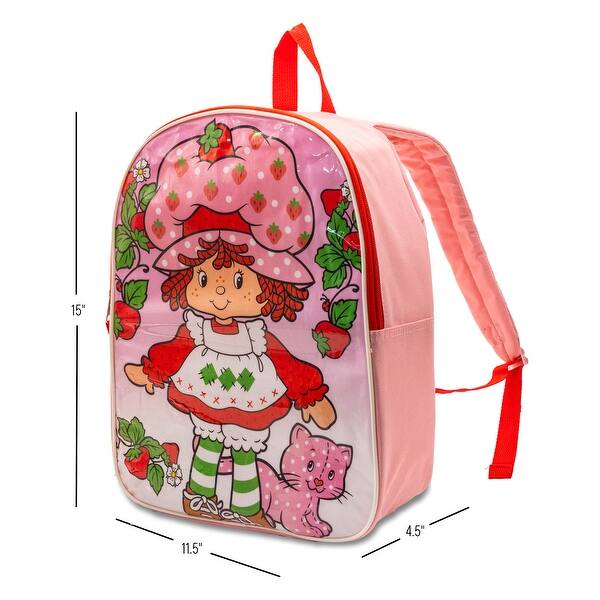 dimension image slide 8 of 26, Girls 15" Backpack with Padded Straps & Zip Compartment - Ideal Toddler Bookbag for School & Travel
