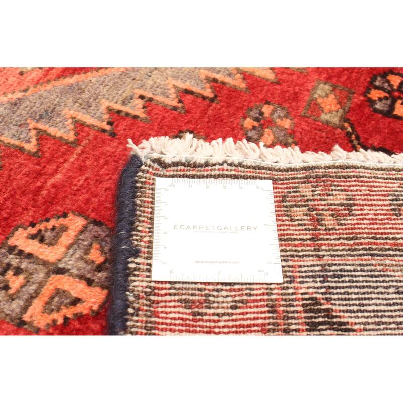 ECARPETGALLERY Hand-knotted Andelz Red Wool Rug - 4'4 x 7'1