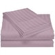 preview thumbnail 23 of 21, 1200 Thread Count Cotton Deep Pocket Luxury Hotel Stripe Sheet Set Purple - Queen