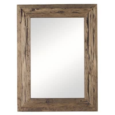 Uttermost Rennick Rustic Wood Mirror - 36"x 48"