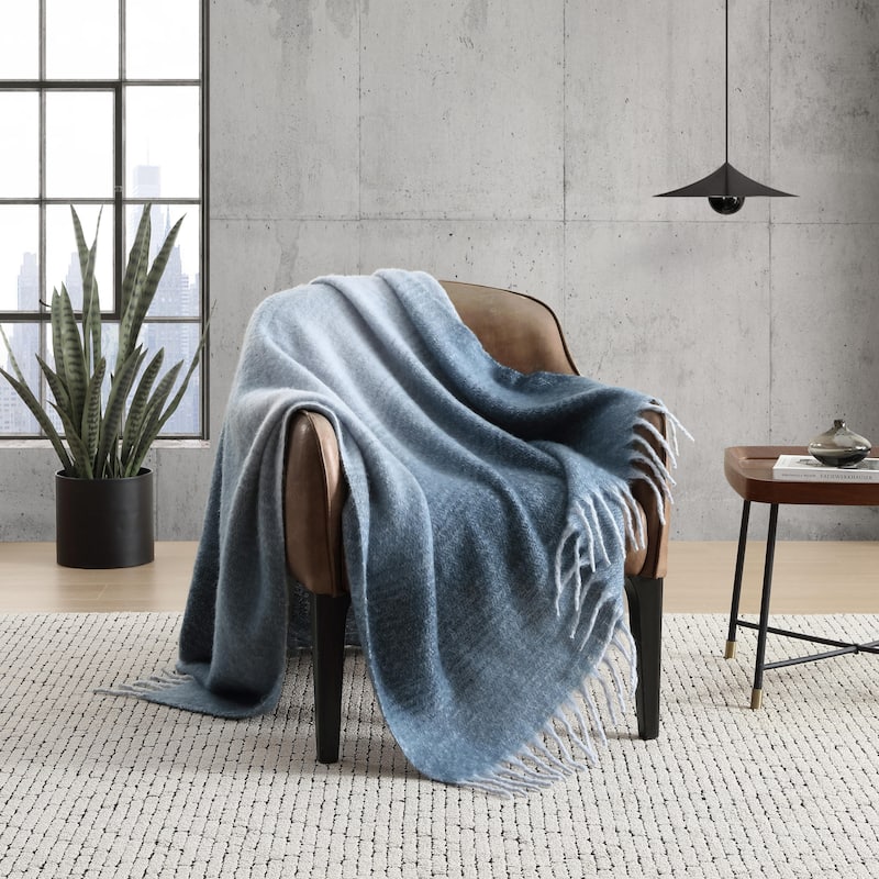 Kenneth Cole Cozy Reversible Throw Blanket