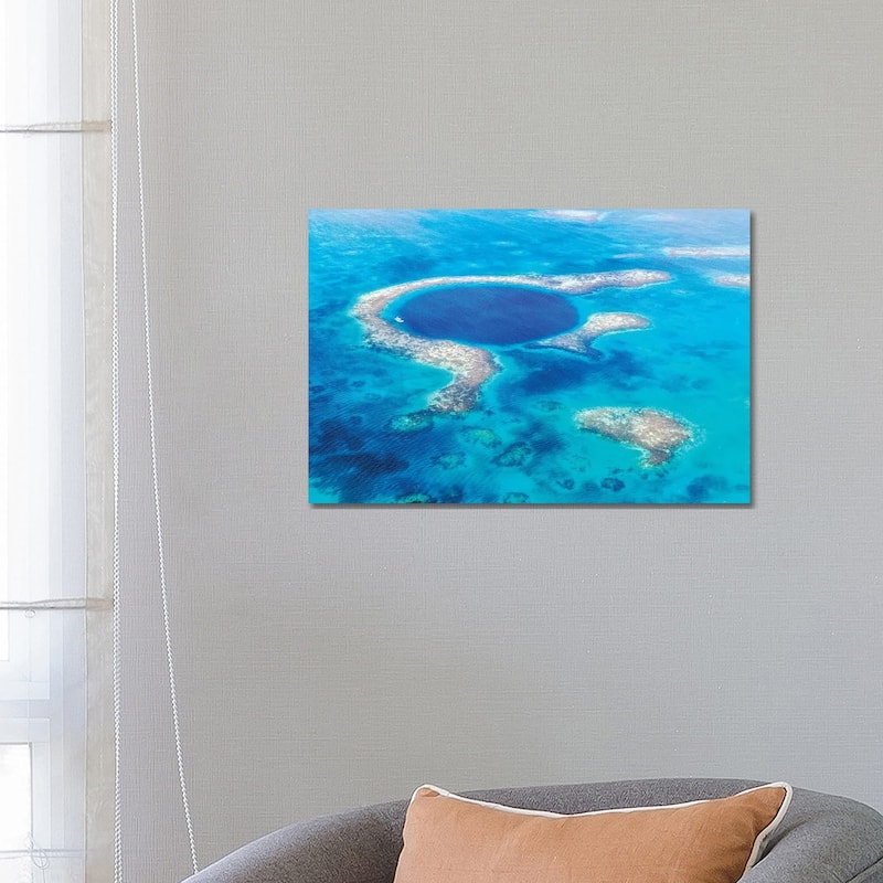 iCanvas "The Blue Hole, Belize" by Matteo Colombo Canvas Print - 18x26x1.5
