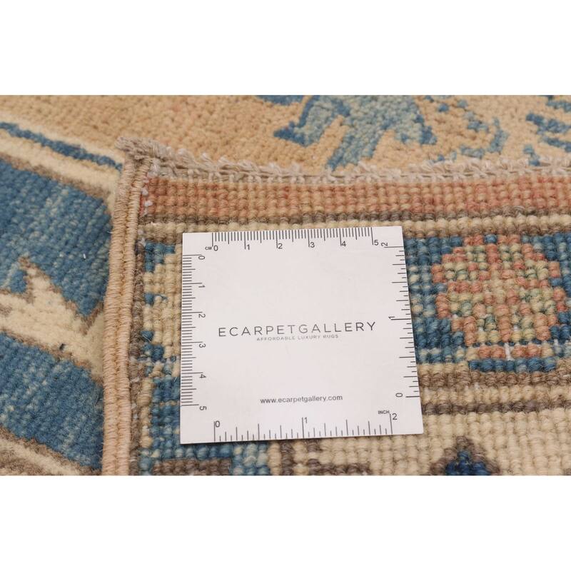 ECARPETGALLERY Hand-knotted Finest Ghazni Tan Wool Rug - 6'0 x 9'9