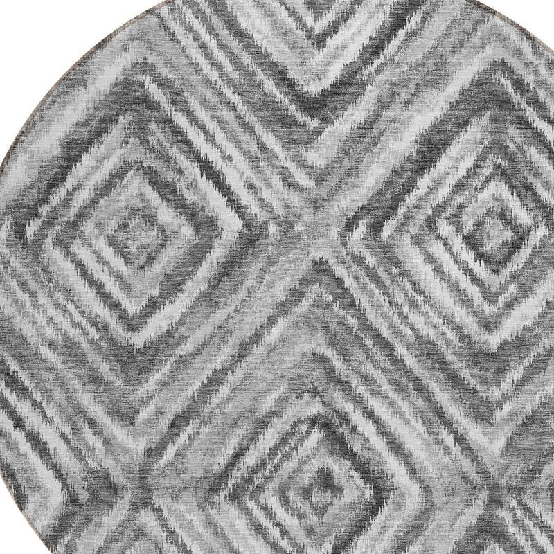 HomeRoots Geometric Transitional Rectangle Outdoor Rug