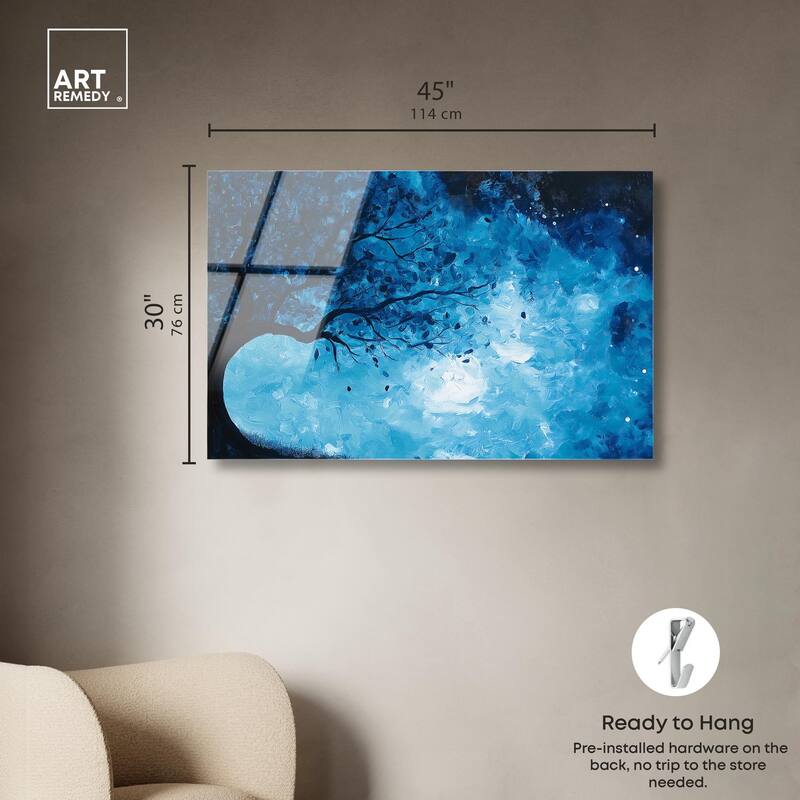 Fire and Ice Tree II Acrylic by Art Remedy, Ready to Hang