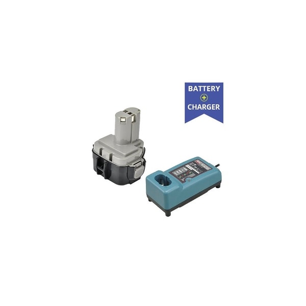 Replacement Battery + Charger Combo for Makita 1234 1235 192698-A 1.5Ah