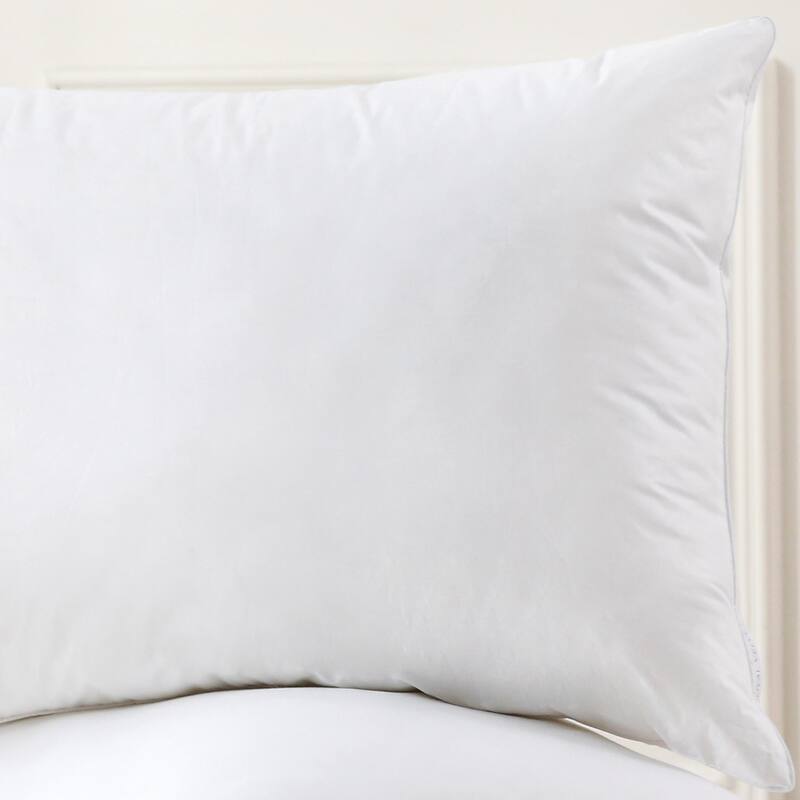 Royal Velvet White Goose Nano Down and Feather Pillows, Set of 2