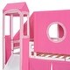 preview thumbnail 15 of 35, Full Size Loft Bed with Tent and Tower