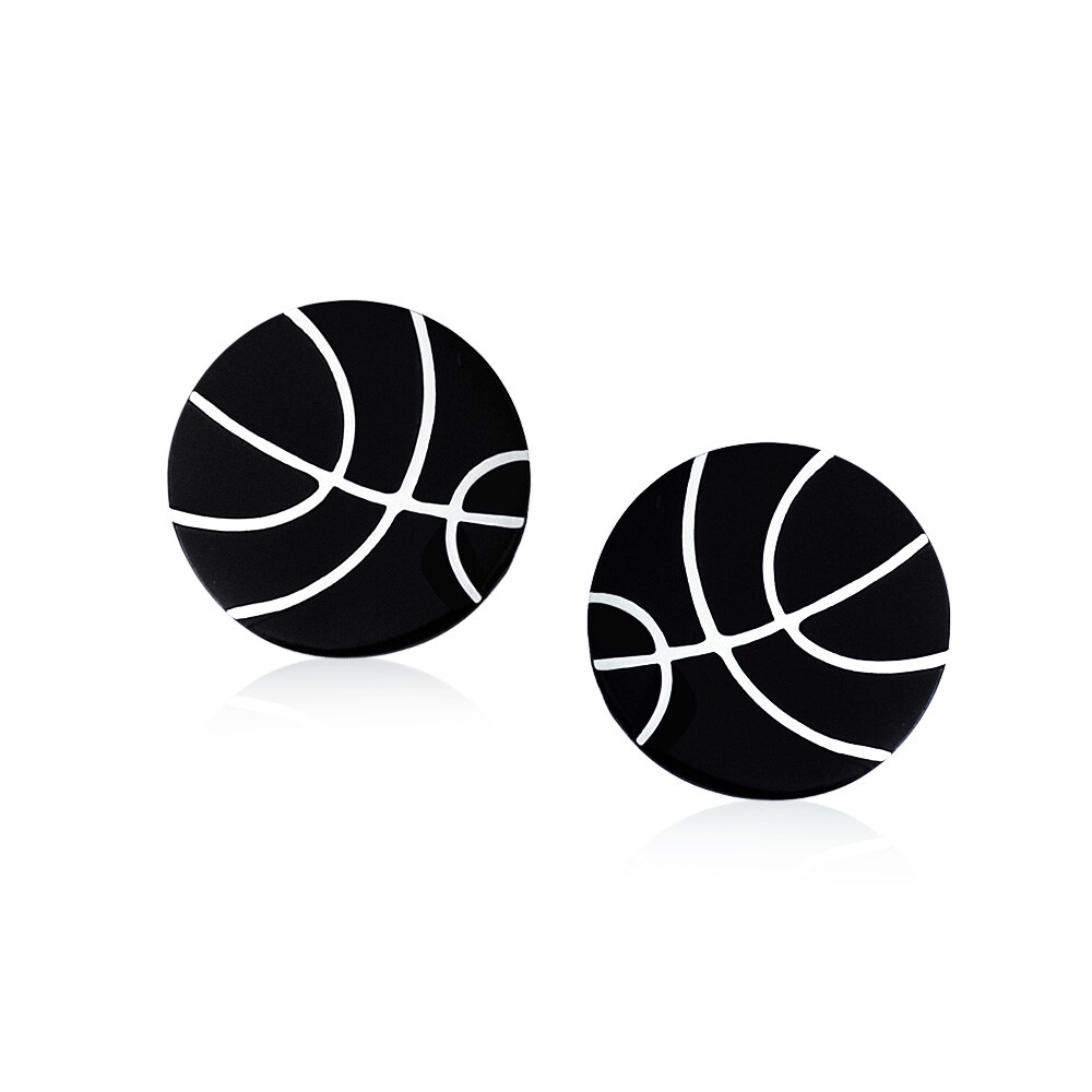 Shop Baseball Sports Coach Black Inlay Cufflinks For Men Shirt