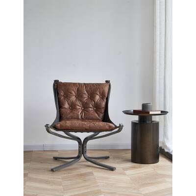 Clihome Top Leather Butterfly Chair
