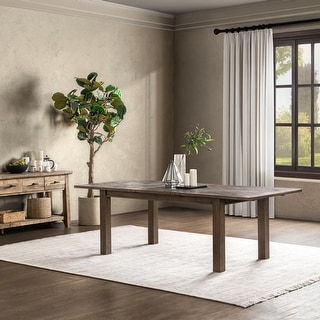 The Gray Barn Fairview Driftwood Reclaimed Pine 94-inch Extension Dining Table