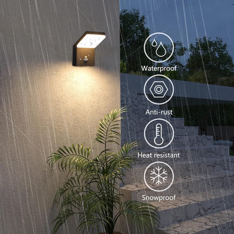 Wall Light Outdoor LED Wall Mount Lamp Wall Sconce with Motion Sensor Lantern Fixture