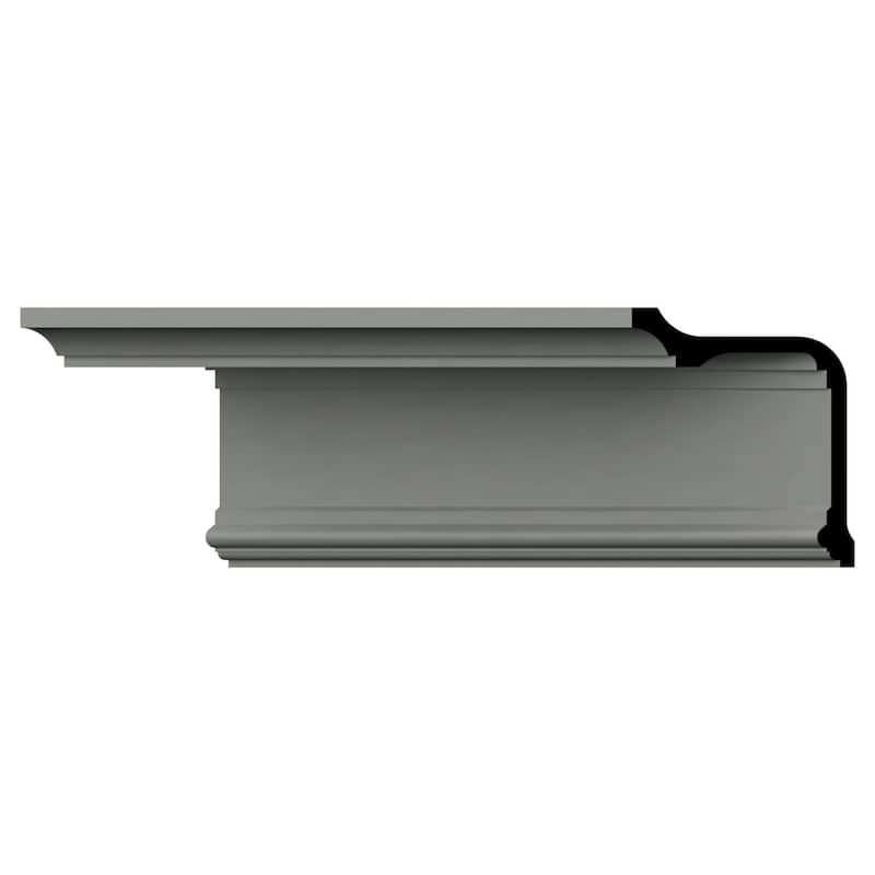 7 7/8"H x 6 5/8"P x 10 3/8"F x 96"L Chloe Crown Moulding - 1-Pack
