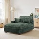 preview thumbnail 5 of 174, 41" W Plush Corduroy Chaise Lounge with Pillows