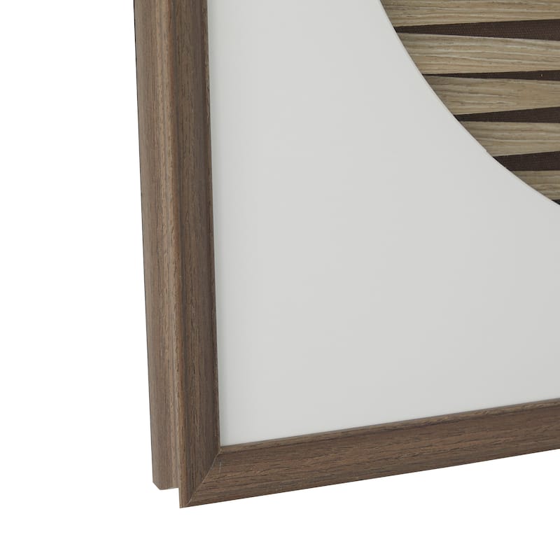 Captivating Paper 3D Weaved Geometric Shadow Box - Brown or Dark Brown