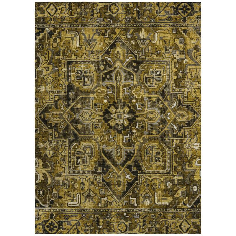 Alne Oriental Weather Resistant Classic Elegance Outdoor Rug