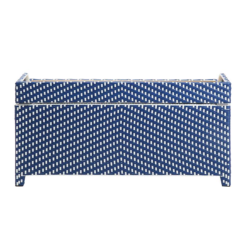 Courtnie Beach Aluminum Outdoor Poolside Storage Bench by Furniture of America