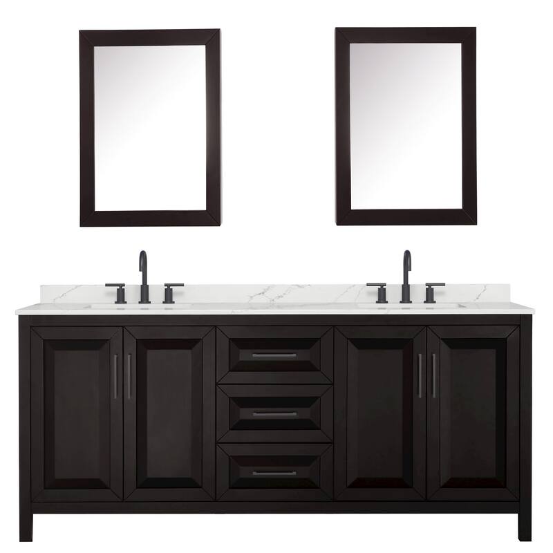 Wyndham Collection WCV252580D-QTZ-US3MED Daria 80" Free Standing
