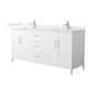 Option White / Giotto Quartz Top / Brushed Nickel