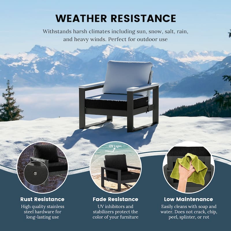 Endless Patio Sectional 6-Piece Deep Seating Set with Gray Frame