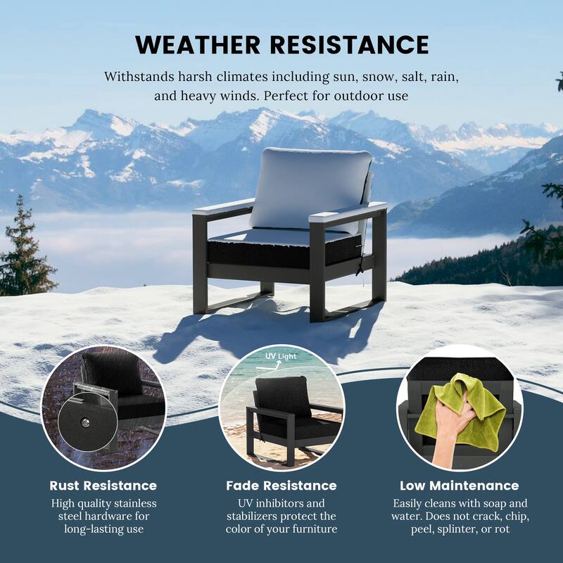Endless Patio Sectional 8-Piece Lounge Sofa Set with Gray Frame