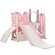 preview thumbnail 24 of 25, 5 in 1 Toddler Slide and Swing Set, Indoor Outdoor Playground Set Toddler Climber Slide Playset with Basketball Hoop for Babies