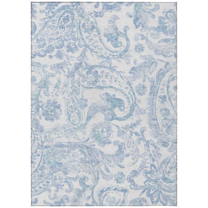 HomeRoots Paisley Transitional Rectangle Outdoor Rug