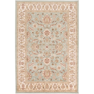Artistic Weavers Harwood Floral Traditional Border Area Rug - 8' 10" x 12' 9"
