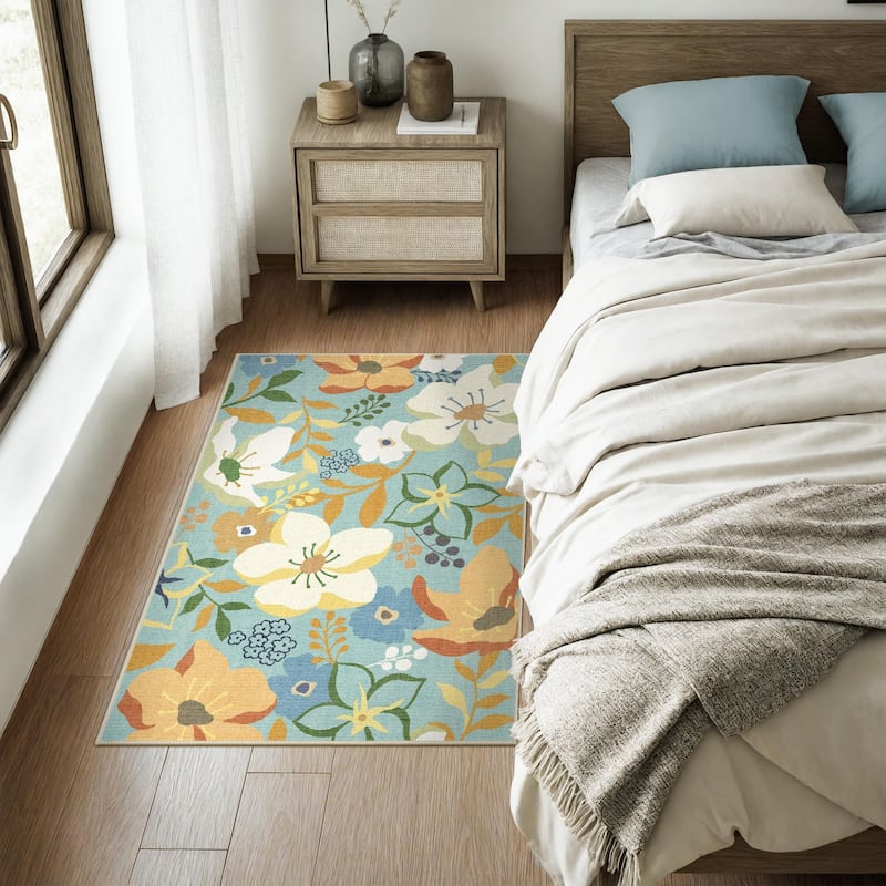 Mcow Low Pile Machine Washable Non-Slip Area Rug - 8'X10'