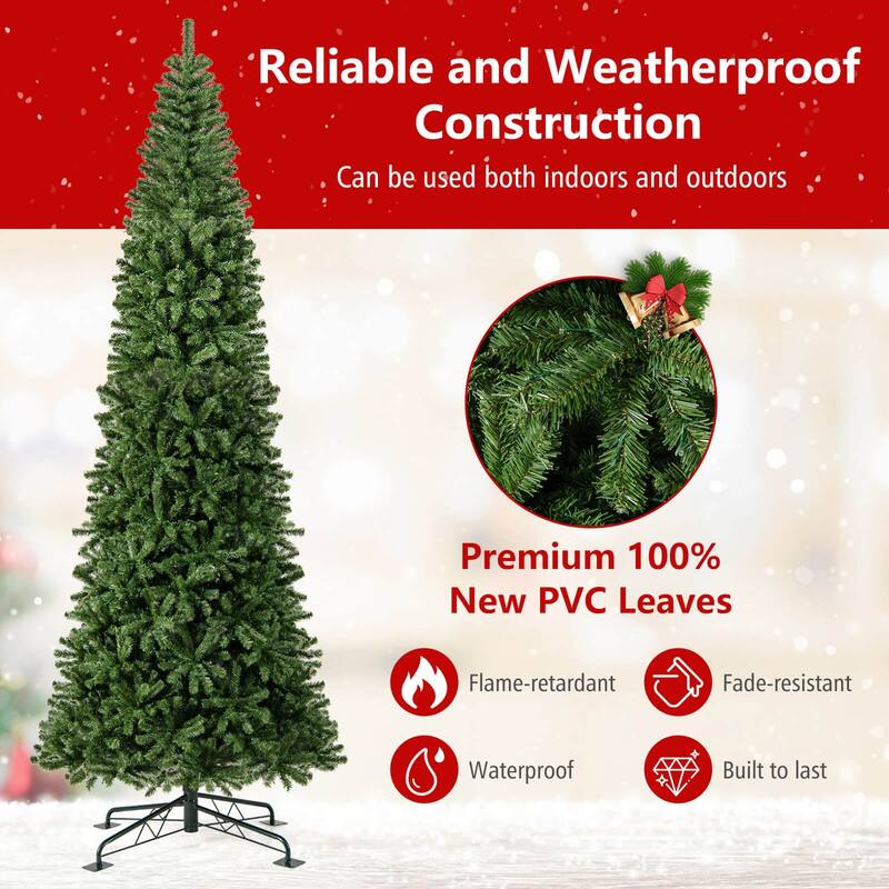 Costway 12 FT Artificial Christmas Tree & Quick Power Connector 2536 - Green - See Details