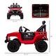 slide 2 of 21, Kids Ride On Truck wRemote Control, Electric Battery Powered Toy Car wSpring Suspension, Adjustable Speed, LED Lights and Horn Kids - Red - Assembly Required