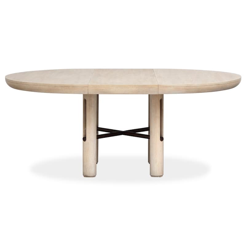 Salt Life Home Sunset Cove Sanibel Brown Extendable Round Dining Table - 54''W x 54''D x 30''H