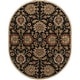 preview thumbnail 118 of 122, Patchway Handmade Classic Floral Wool Area Rug 6' x 9' Oval - Rust/Black - Runner