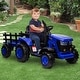 preview thumbnail 16 of 18, 12V Kids Toy Ride On Tractor Car for Boys Girls Brown