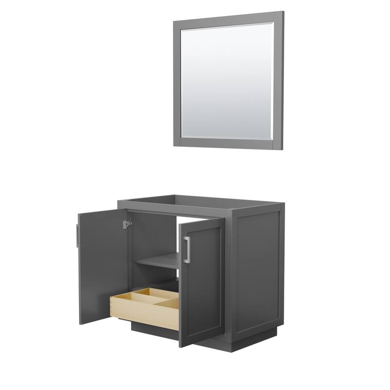 Wyndham Collection Miranda 36" Single Free Standing Vanity Cabinet -