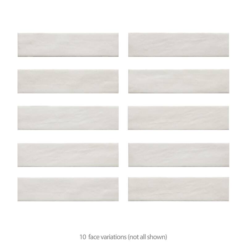 Merola Tile Tribeca Studio Gypsum White 2-3/8" x 9-5/8" Porcelain Wall Tile